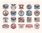 USA 250th Anniversary SVG Bundle, Patriotic PNG Designs, America 250 Years 1776–2026, We The People svg, independence Day png