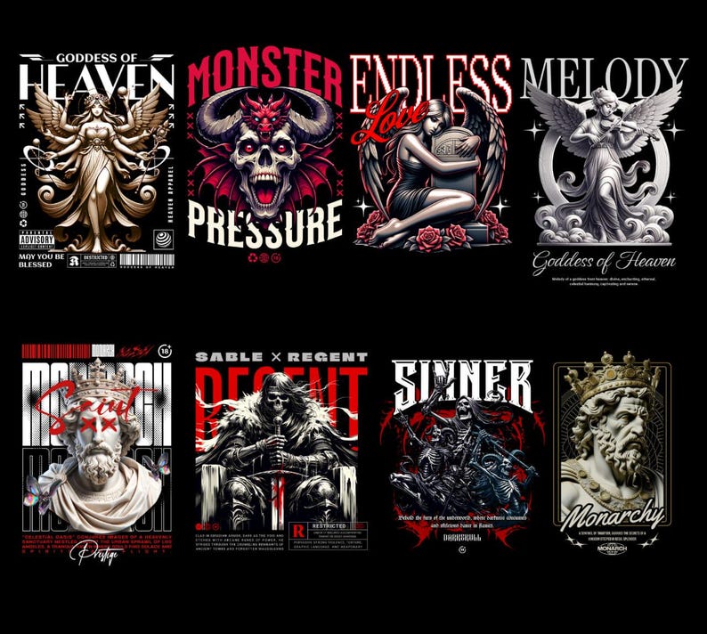 2000+ Streetwear T-Shirt PNG Designs Ultimate Bundle for POD & Clothing Brands, Urban Fashion Graphic Digital Download, Printable Designs,