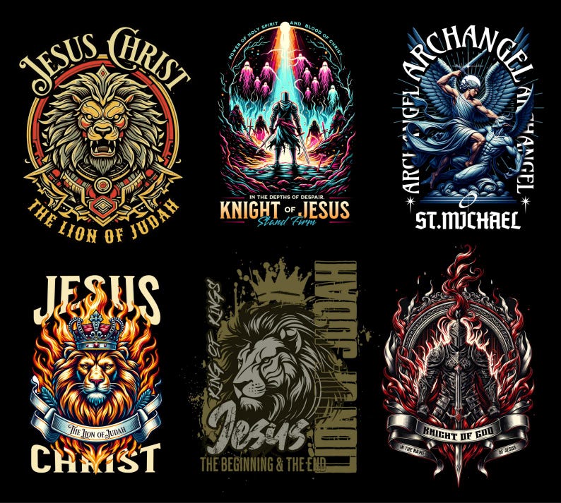450+ Christian Streetwear Collection | Trendy Christian Designs | Unique T-Shirt Designs in PNG | Streetwear Bundle