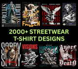 2000+ Streetwear T-Shirt PNG Designs Ultimate Bundle for POD & Clothing Brands, Urban Fashion Graphic Digital Download, Printable Designs,