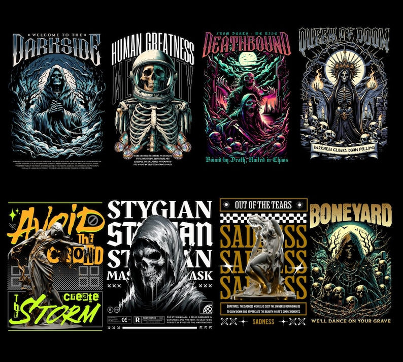 2000+ Streetwear T-Shirt PNG Designs Ultimate Bundle for POD & Clothing Brands, Urban Fashion Graphic Digital Download, Printable Designs,