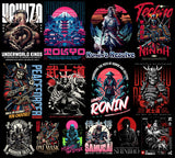 Over 200 high-quality Japanese culture T-shirt design PNGs featuring samurai, geisha, koi fish, katana, cherry blossoms, and ukiyo-e art. Perfect for POD, Japanese streetwear shirts, Asian vintage fashion, anime-inspired apparel, and Tokyo urban clothing designs. Transparent background. Ready-to-use Japan aesthetic clipart for t-shirts, hoodies, stickers, and more.