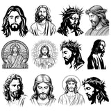 Jesus Christ svg, Jesus svg, Jesus face svg, Jesus silhouette svg, sacred heart svg, christian jesus svg, religious jesus svg, jesus line art svg, jesus portrait svg, crown of thorns svg, messiah svg, savior svg, jesus outline svg, crucifix jesus svg, catholic jesus svg, christian cricut files, jesus cut file, bible jesus art, holy jesus svg, jesus vector art