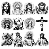 Jesus Christ svg, Jesus svg, Jesus face svg, Jesus silhouette svg, sacred heart svg, christian jesus svg, religious jesus svg, jesus line art svg, jesus portrait svg, crown of thorns svg, messiah svg, savior svg, jesus outline svg, crucifix jesus svg, catholic jesus svg, christian cricut files, jesus cut file, bible jesus art, holy jesus svg, jesus vector art