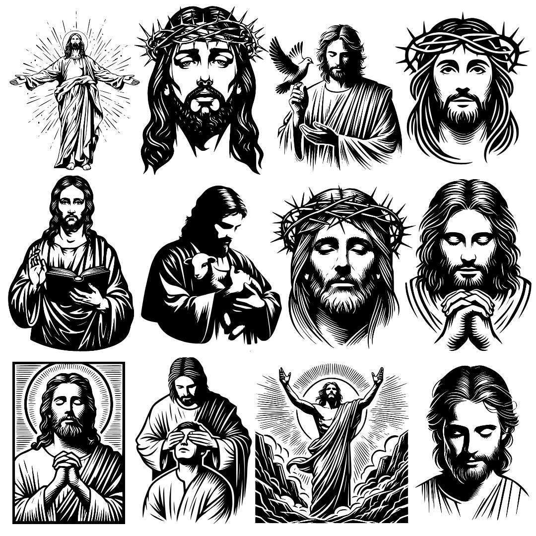 Jesus Christ svg, Jesus svg, Jesus face svg, Jesus silhouette svg, sacred heart svg, christian jesus svg, religious jesus svg, jesus line art svg, jesus portrait svg, crown of thorns svg, messiah svg, savior svg, jesus outline svg, crucifix jesus svg, catholic jesus svg, christian cricut files, jesus cut file, bible jesus art, holy jesus svg, jesus vector art